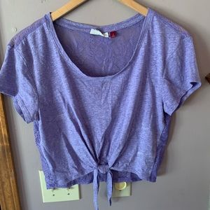 Purple crop top